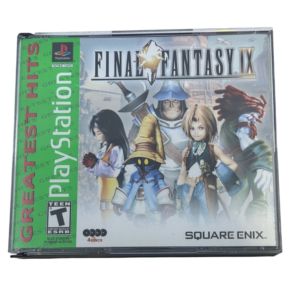 Final Fantasy IX Sony PlayStation 1 PS1 Greatest Hits 4-Disc Set Square Enix
